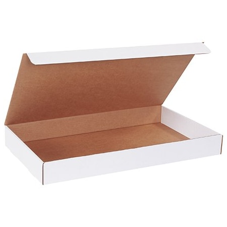 Box Packaging Corrugated Literature Mailers, 23"L x 13"W x 2-1/2"H, White ML23132